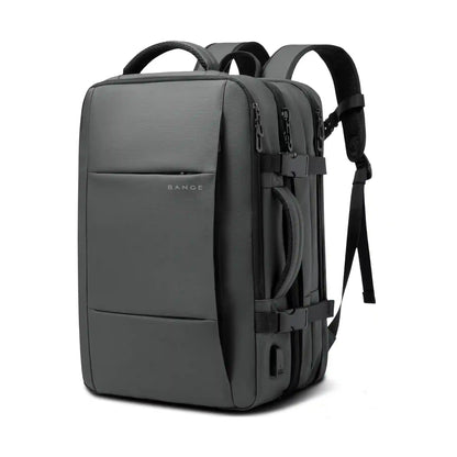 Reseryggsäck handbagage med stilren grå design och förstärkta sidoremmar