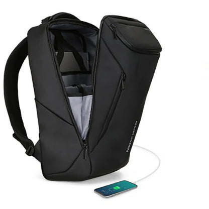 Ryggsäck ergonomisk med dold laddningsfunktion och bekväm passform