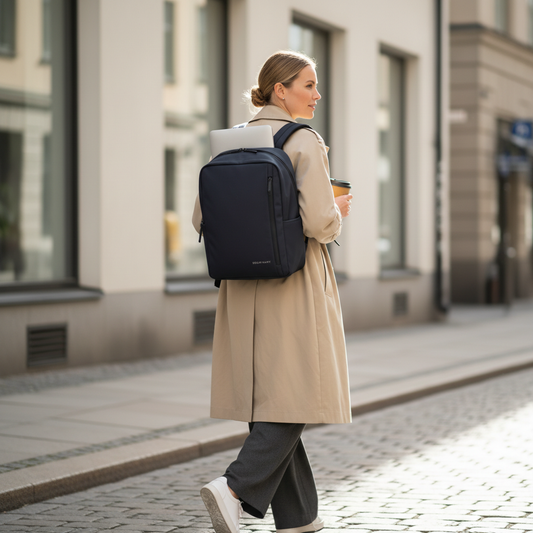 Datorryggsäck Dam – Premium Laptopväska med Vattentåligt Yttertyg
