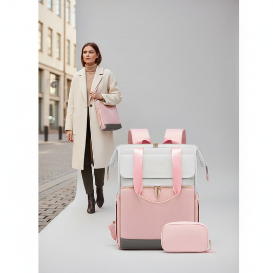 Liten Ryggsäck Dam i Skinn – Elegant Mini-Väska för Stadsliv