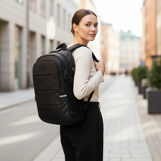 Ryggsäck Dam med Datorfack & Säkerhetslås – Smart Pendlarväska