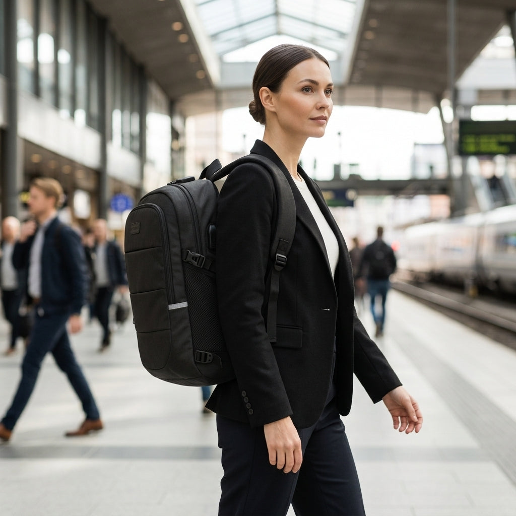 Ryggsäck Dam med Datorfack & Säkerhetslås – Smart Pendlarväska
