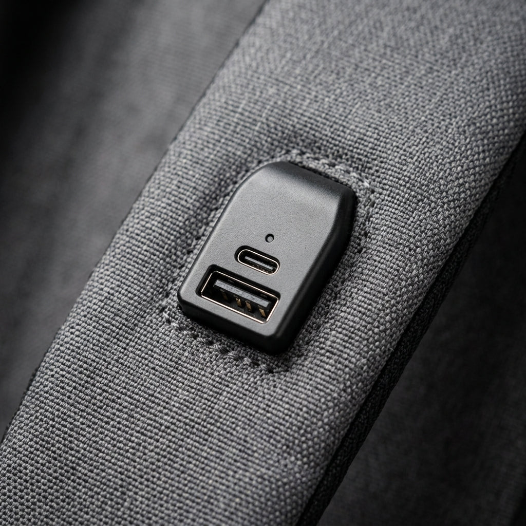 Ryggsäck Dam med USB-laddning – Funktionell Laptopväska för Vardag