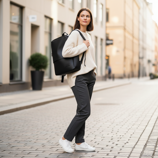 Vattentät Ryggsäck Dam med Datorfack – Minimalistisk Stadsväska
